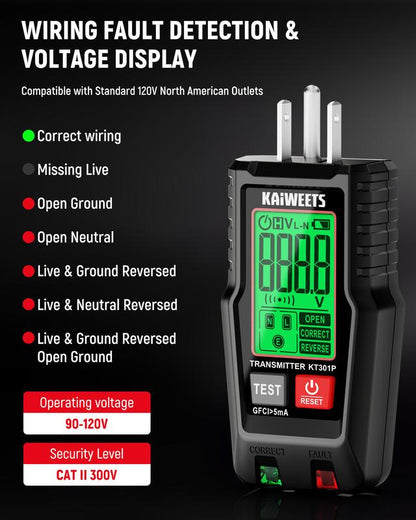 KAIWEETS AC Circuit Breaker Finder Tool